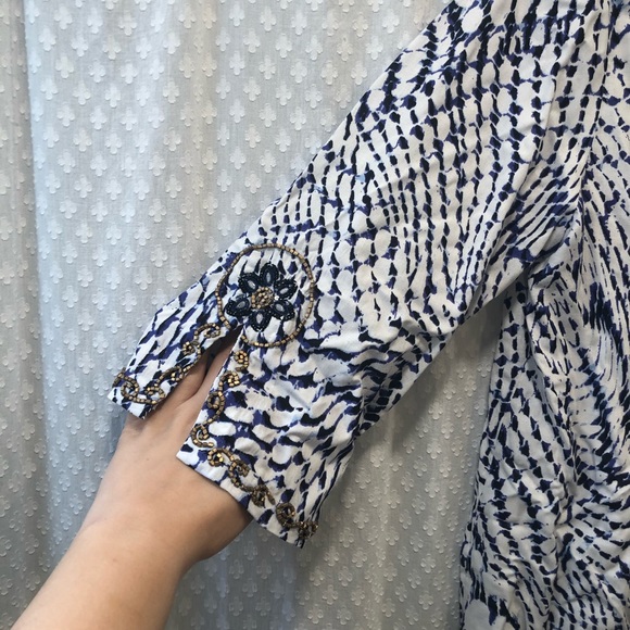 NWOT SOFT SURROUNDINGS • Boho south beach tunic PM - Picture 4 of 6